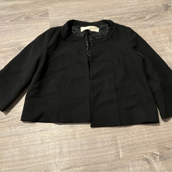 Tara Jarmon Black Cropped Jacket - Picture 1 of 3